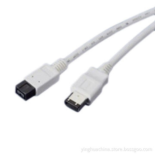 IEEE 1394b Cable with 9 and 6-pin Bilingual